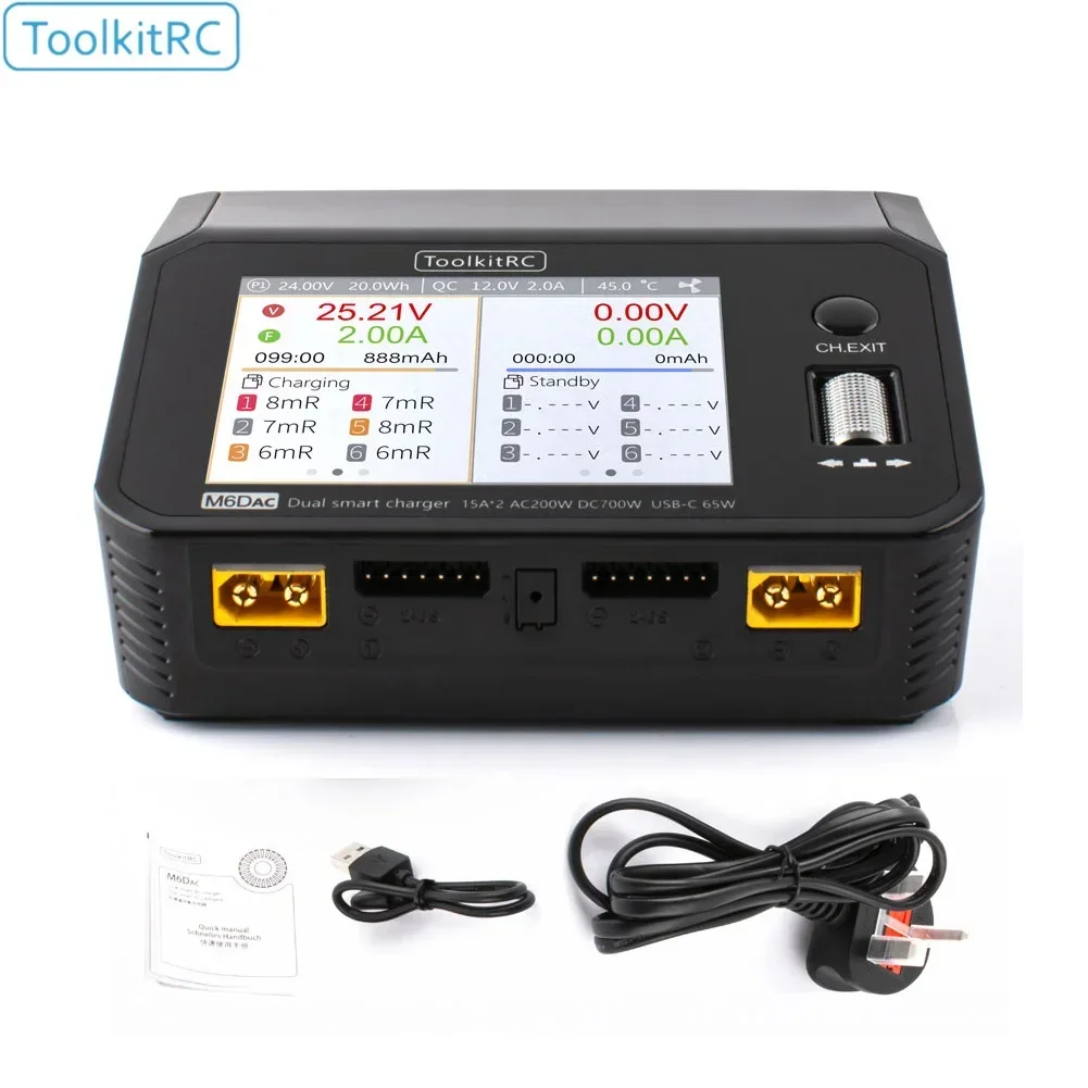 ToolkitRC M6DAC Dual Channel 7 - đánh giá và giá Toolkitrc M6Dac Smart Charger